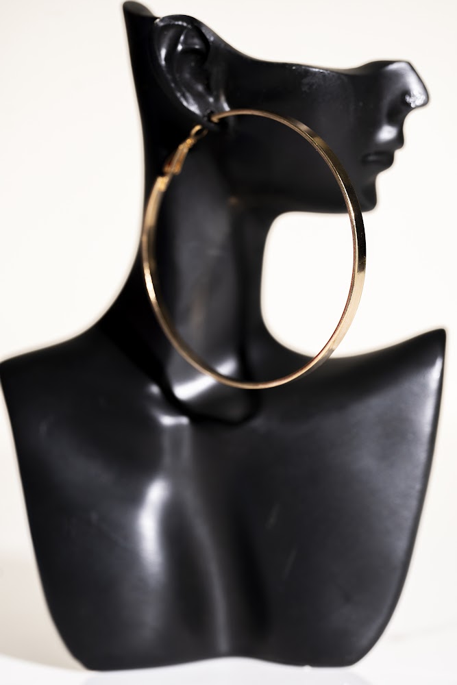 Oversized Gold Hoop Earring