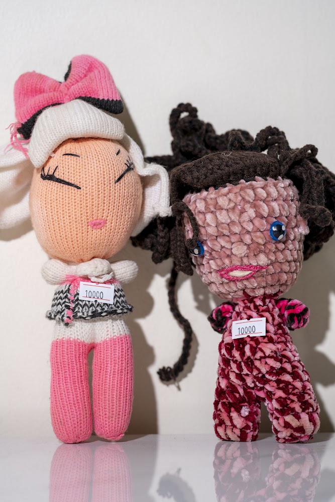 Handknit Cute Girl Character Dolls