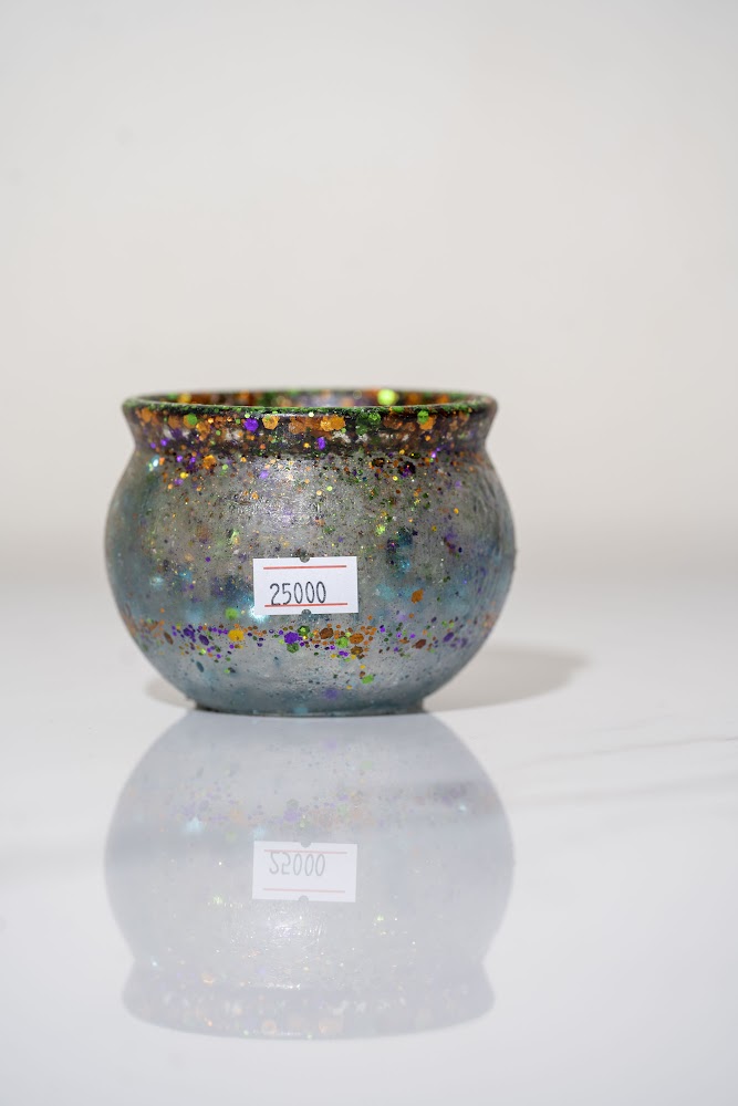 Galaxy Glitter Resin Decorative Bowl