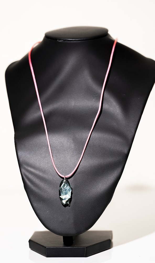 Teal Marquise Crystal Pendant Necklace