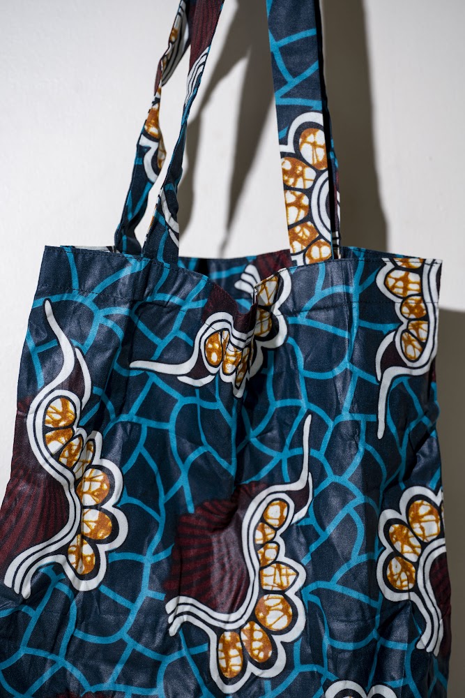 African Wax Print Fabric Tote Bag